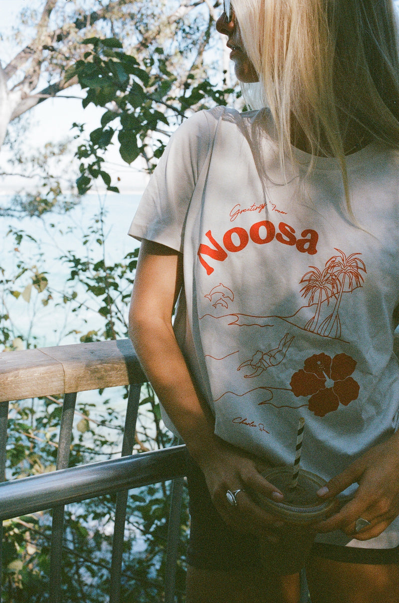 Organic Cotton Noosa Tourist Tee - Red