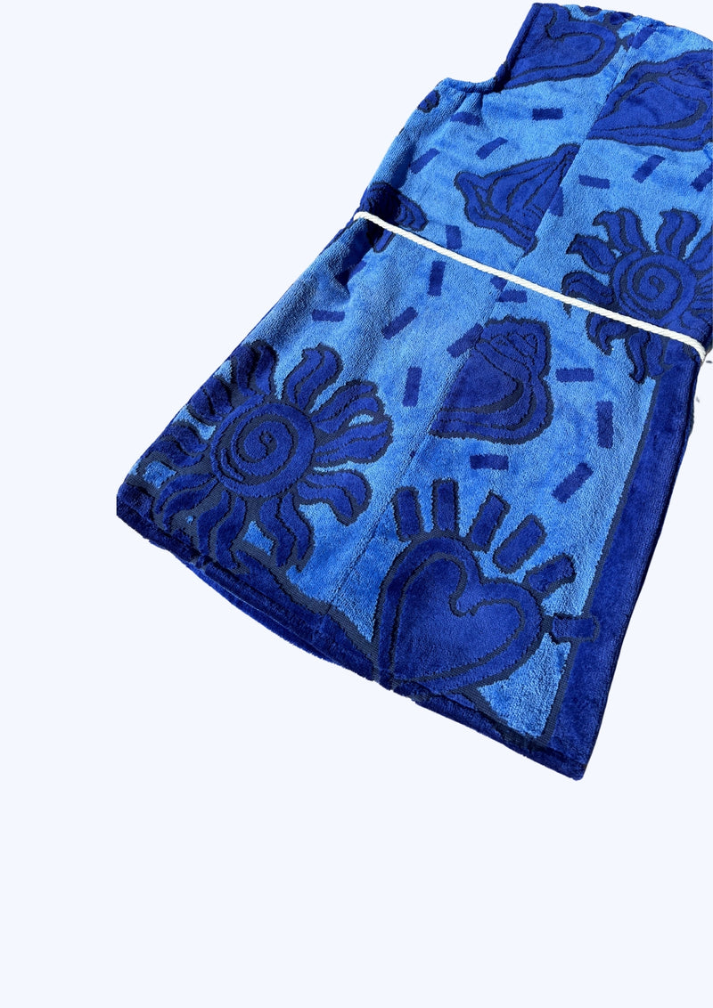 Towel Wrap Dress - Blue Lagoon