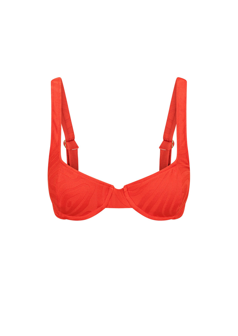 Ursula Underwire Top - Chilli